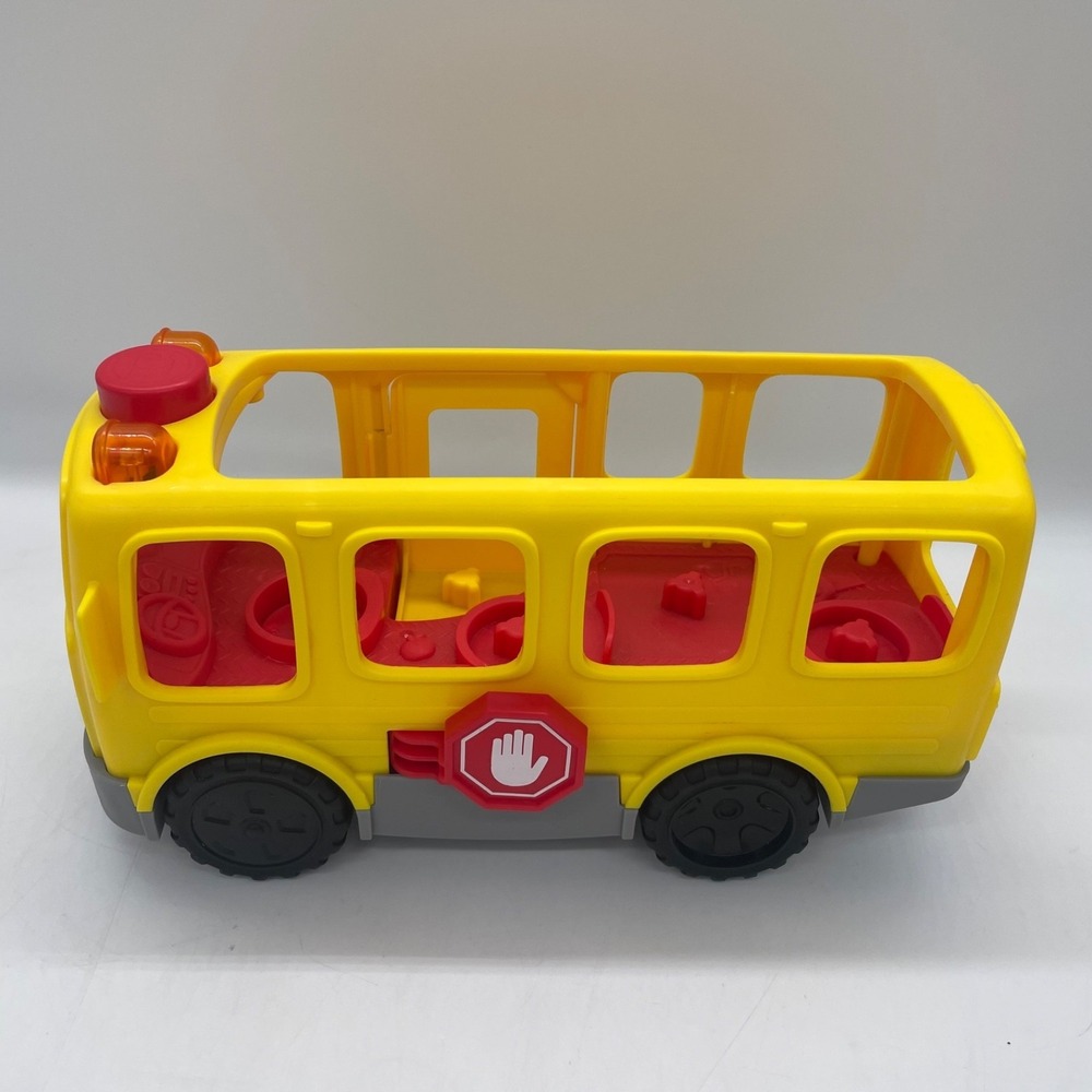 Fisher Price Little People Sit With Me School Bus Lights & Sounds TESTED WORKS - Picture 2 of 9